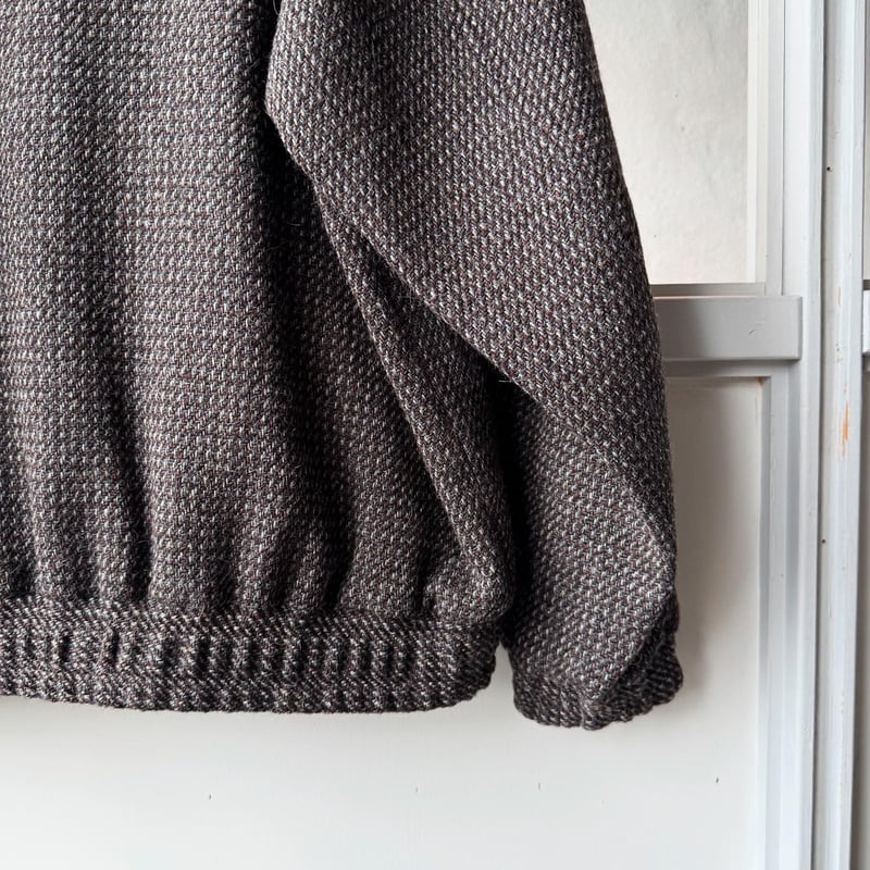 AURALEE ALPACA WOOL SILK TWEED ZIP BLOUSON | Le