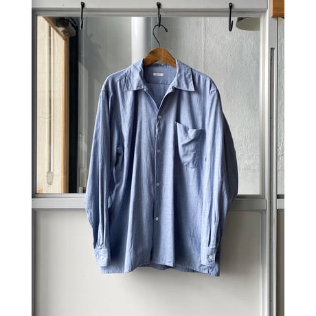COMOLI 　コットンカシミヤ  オープンカラーシャツ