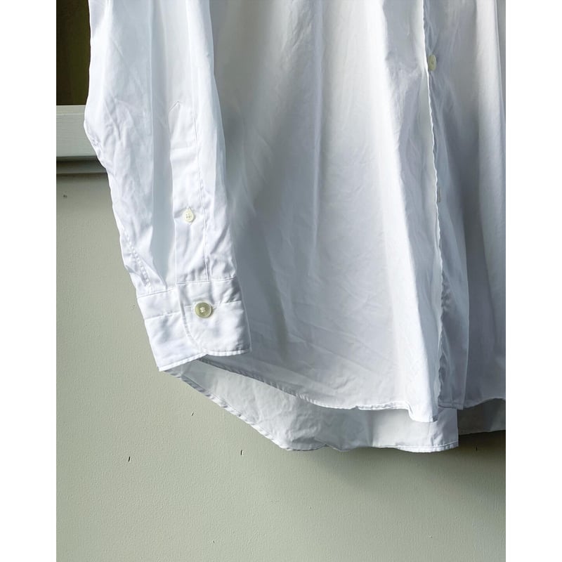 comoli ホワイトシャツ COMOLI コモリシャツ, White – Navyblue