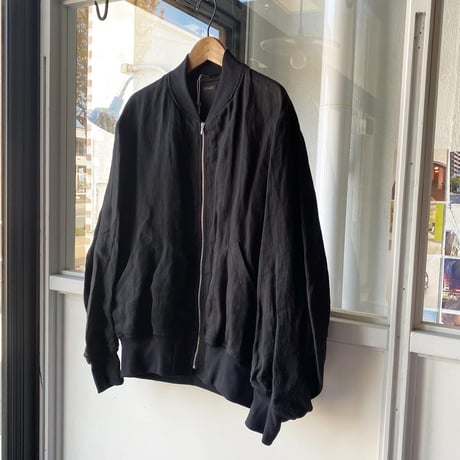 COMOLI　リネンWクロス ジップブルゾン