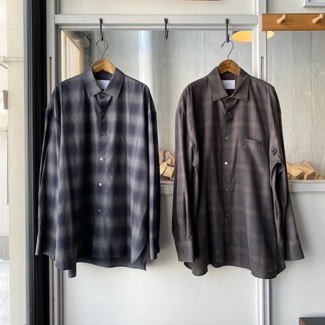 stein　  OVERSIZED DOWN PAT SHIRT  - ST.544-2