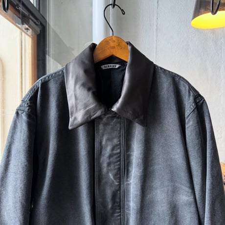 AURALEE　PRODUCT DYED ORGANIC COTTON DUCK BLOUSON