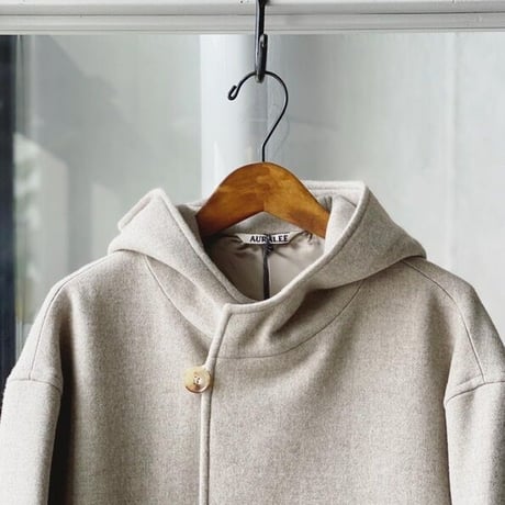 AURALEE  LIGHT MELTON HOODED COAT A20AC03LM (womens)