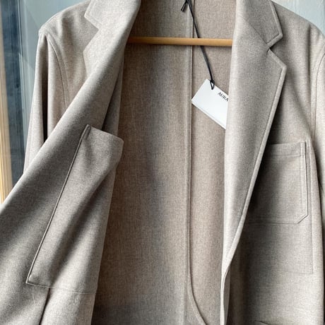 AURALEE  WOOL FULLING FLANNEL JACKET A20AJ01CF (mens)
