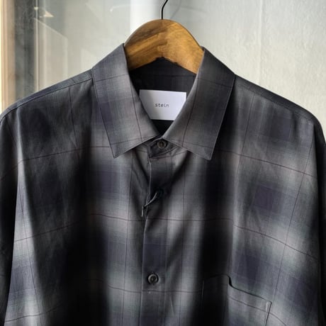 stein　  OVERSIZED DOWN PAT SHIRT  - ST.544-2