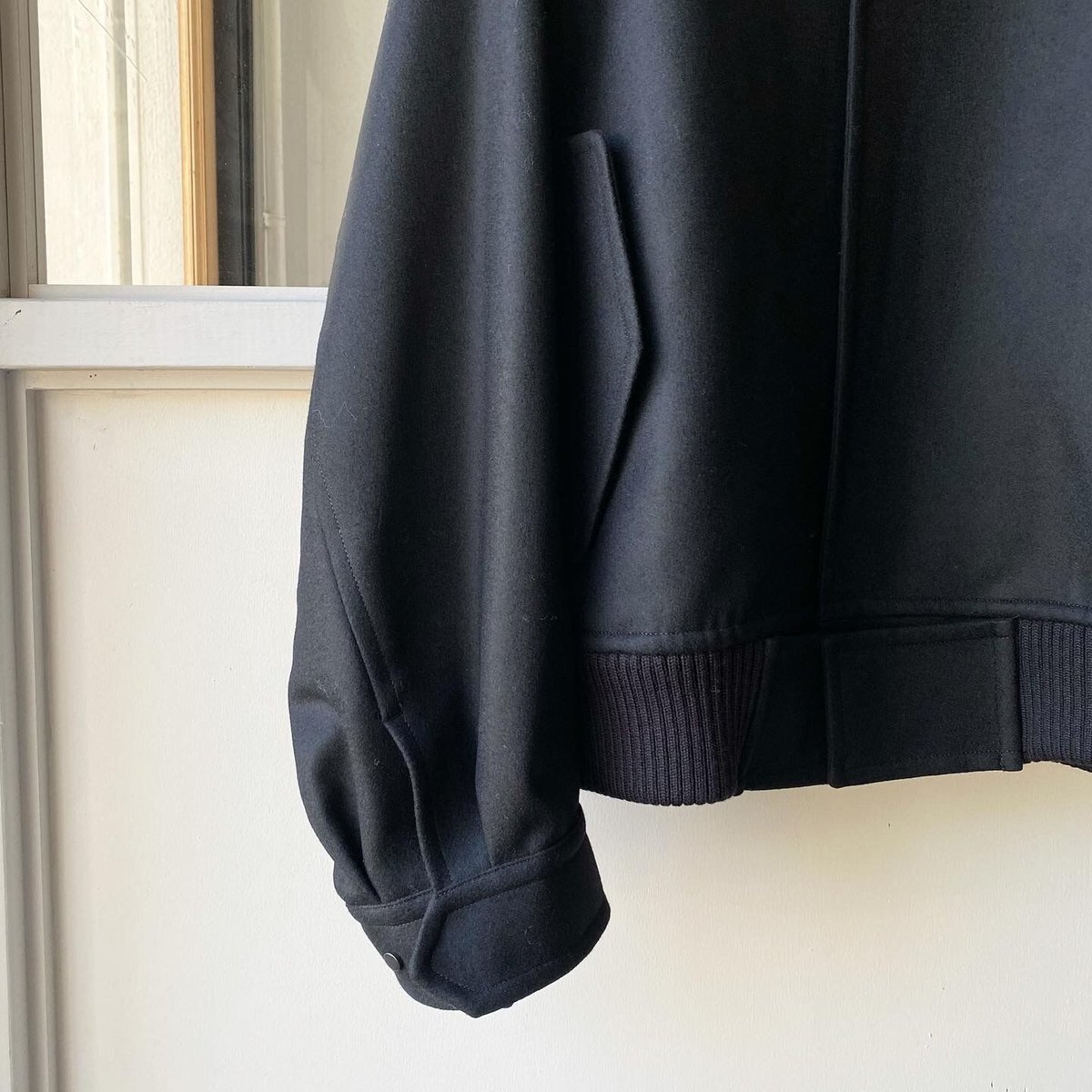 stein OVERSIZED MELTON STUDIUM JACKET - S stein OVERSIZED MELTON STUDIUM JACKET - S