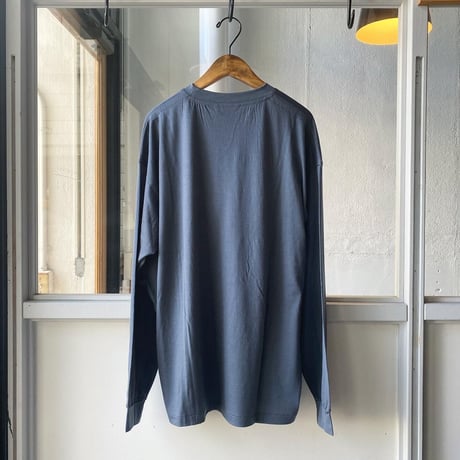 AURALEE   WASHABLE LIGHT WOOL JERSEY L/S TEE  A21AP02UT  (mens)