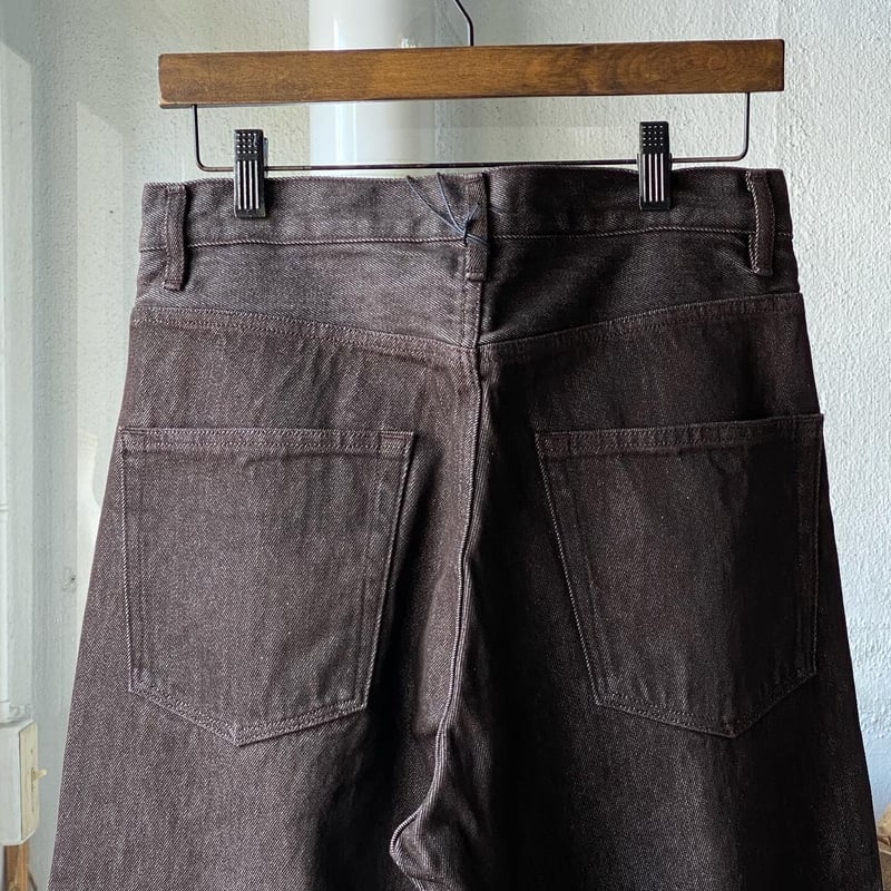 AURALEE HARD TWIST DENIM WIDE PANTS | Less H AURALEE HARD TWIST DENIM WIDE PANTS | Less H