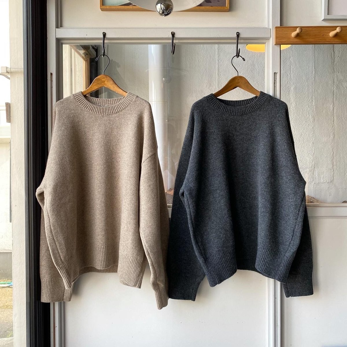 stein EX FINE LAMBS CREW NECK KNIT LS - S