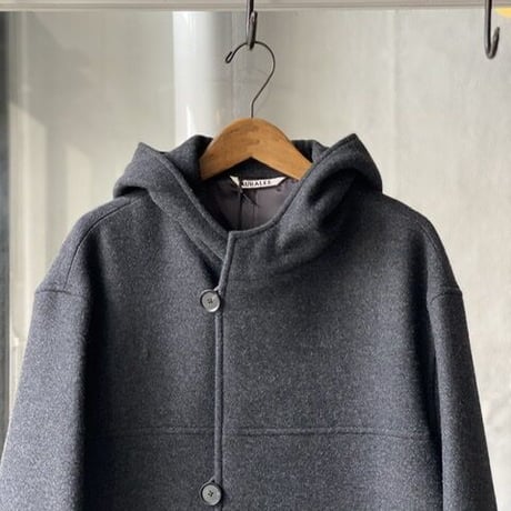 AURALEE  LIGHT MELTON HOODED COAT A20AC03LM (womens)