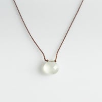 Margaret Solow 　Small Faceted Stone Necklace  Prehnite