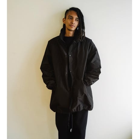 COMOLI　コットンシルク フーデッドコート