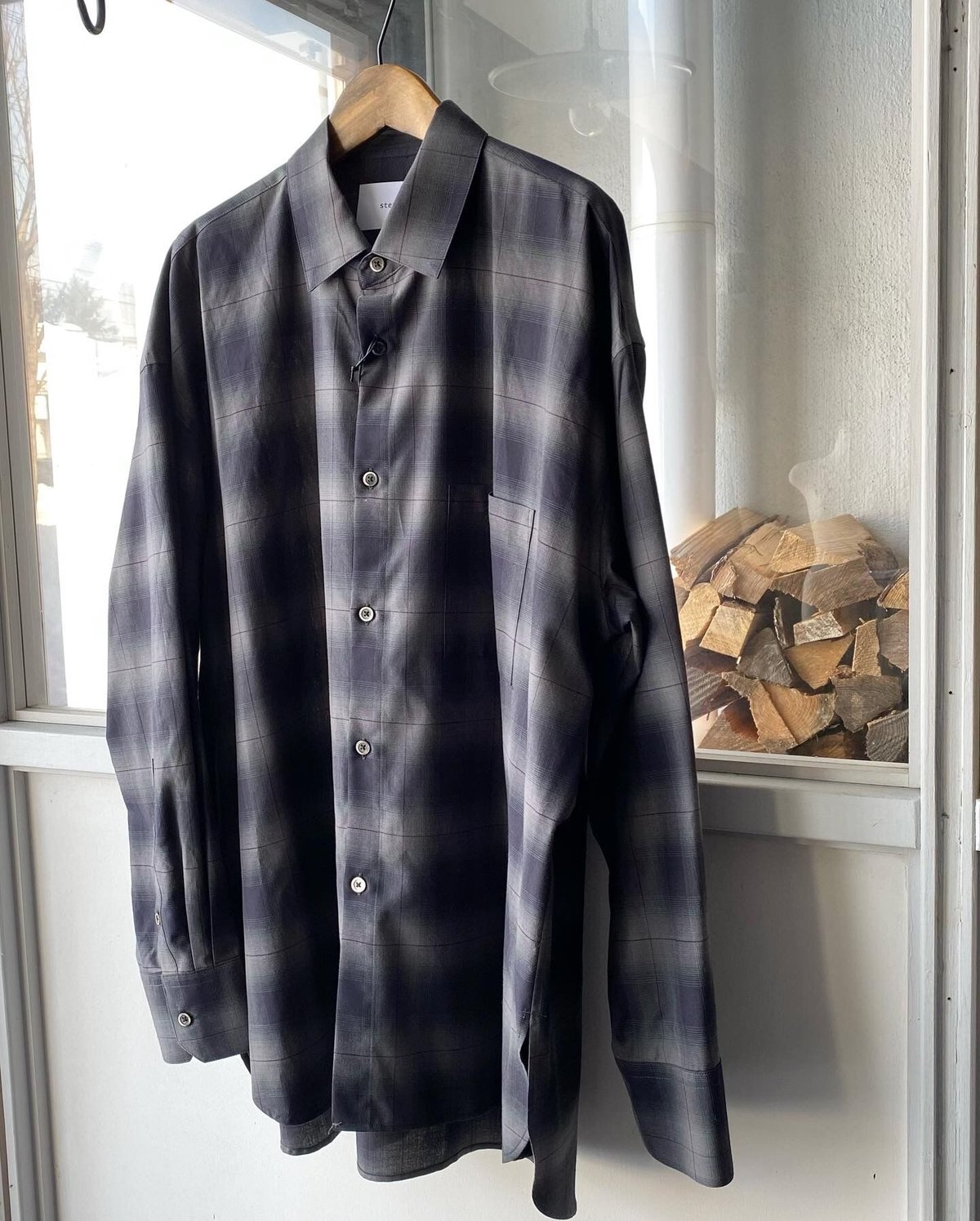 stein OVERSIZED DOWN PAT SHIRT - ST.544-2 | 