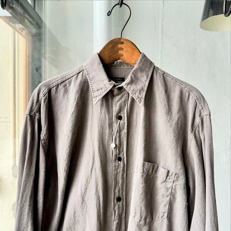 COMOLI　ヨリ杢 ワークシャツ