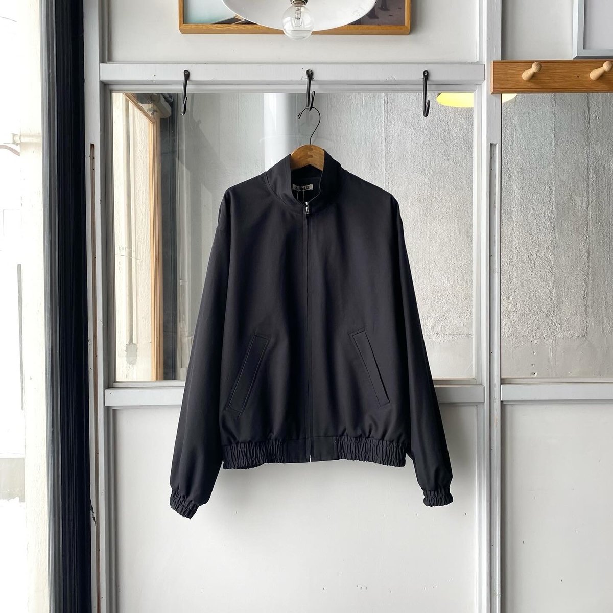 AURALEE WASHED FINX SILK CHAMBRAY BLOUSON | Les AURALEE WASHED FINX SILK CHAMBRAY BLOUSON | Les