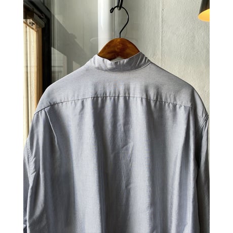 COMOLI   シルクストライプ  プルオーバーシャツ