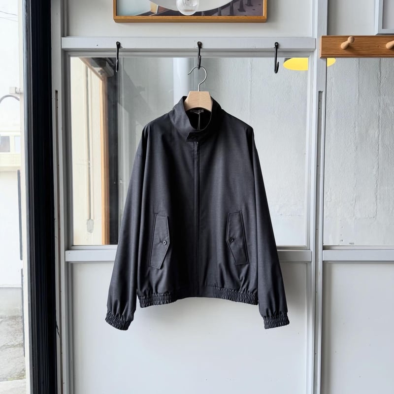 AURALEE ULTRA FINE TROPICAL WOOL ZIP BLOUSON |