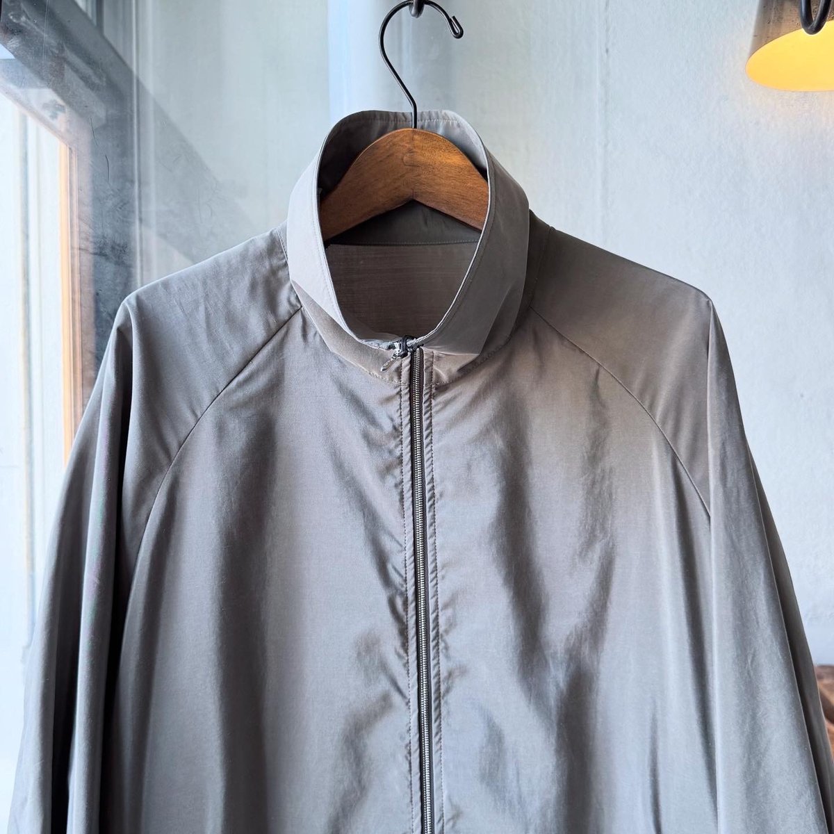 ssstein SILK NYLON ZIP UP BLOUSON | Less Hig