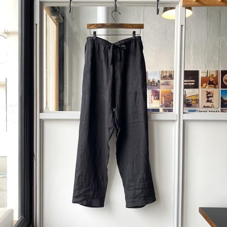 COMOLI　リネンWクロス ドローストリングパンツ