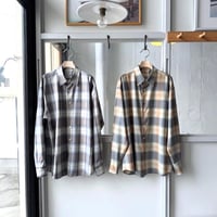 AURALEE　SUPER LIGHT WOOL CHECK SHIRT