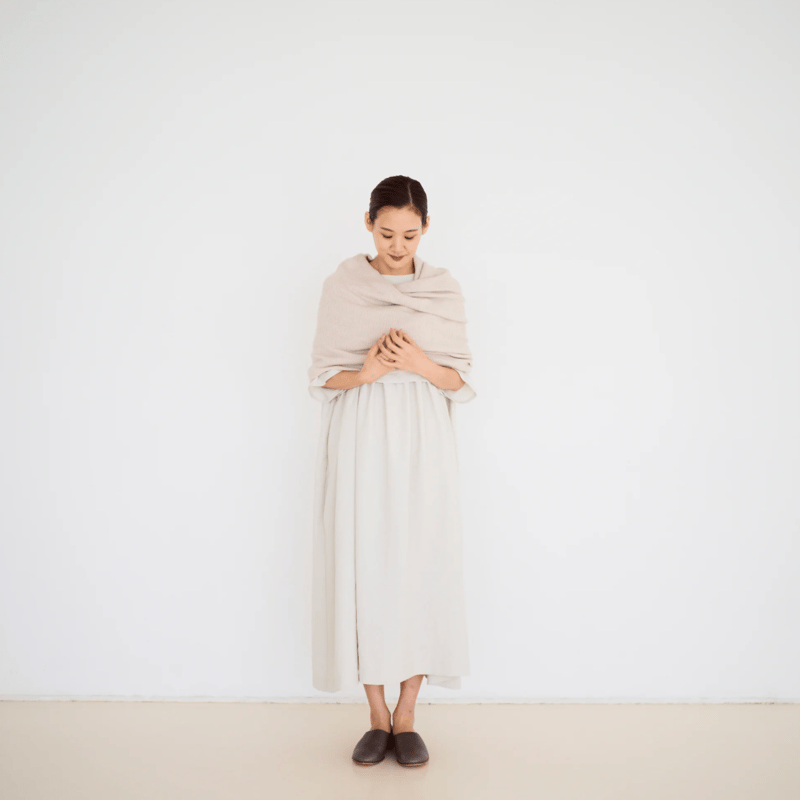 fruits of life ホールガーメントスヌード / 白茶色(ベージュ) | Less