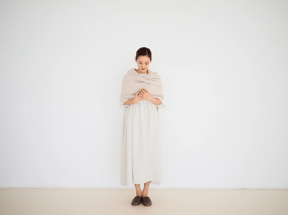 バーバリー　スヌード　アイボリー fruits of life ホールガーメントスヌード / 白茶色(ベージュ