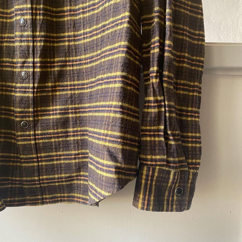 AURALEE SILK COTTON BRUSHED FLANNEL SHIRTS