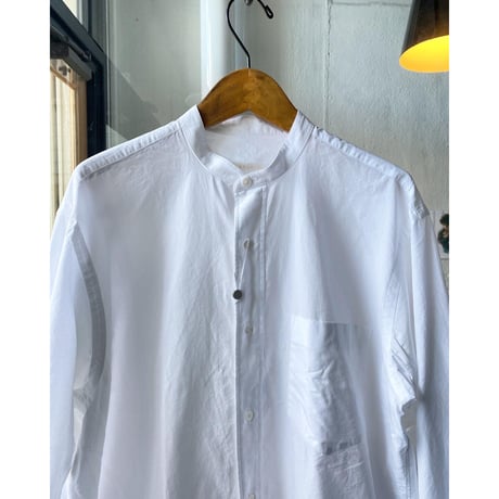 COMOLI　バンドカラーシャツ