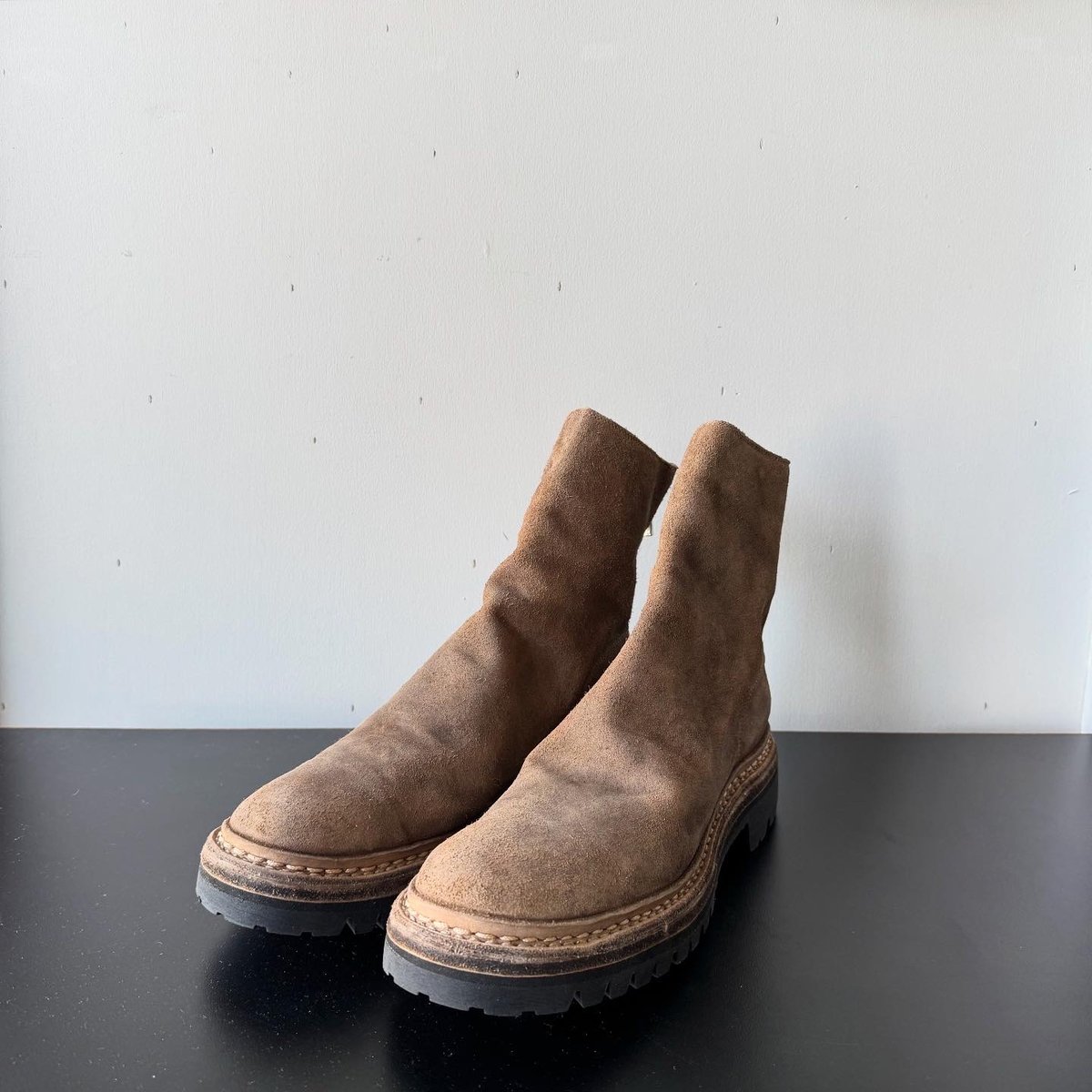 新品・未使用 comoli × guidi サイズ42 COMOLI GUIDI BACK ZIP BOOTS COMOLI別注カラー | Les
