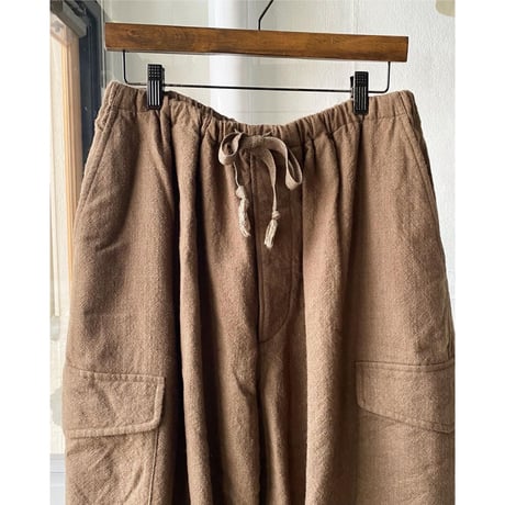 COMOLI 　KHAKI縮絨ウール 6Pパンツ