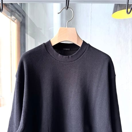 COMOLI　コットンワッフル 長袖Tシャツ