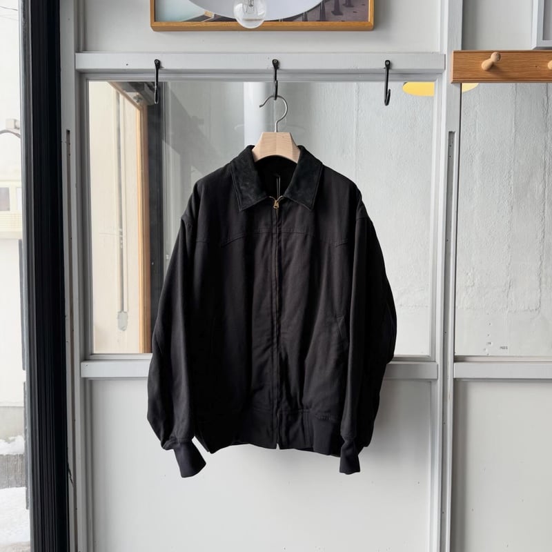 【サイズ1 即発送】 COMOLI 26SS ブラックドリル ジップジャケット COMOLI(コモリ) / ブラックドリル ジャケット 26SS | 商品一覧,BRANDS