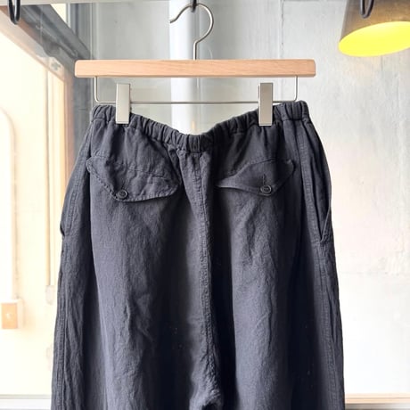 COMOLI　シルクコットン ドローストリングパンツ