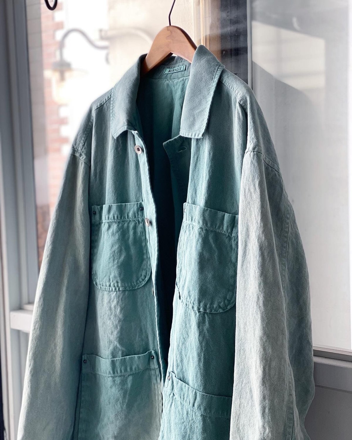 AURALEE WASHI DUCK CANVAS BLOUSON (mens) | L AURALEE WASHI DUCK CANVAS BLOUSON (mens) | L