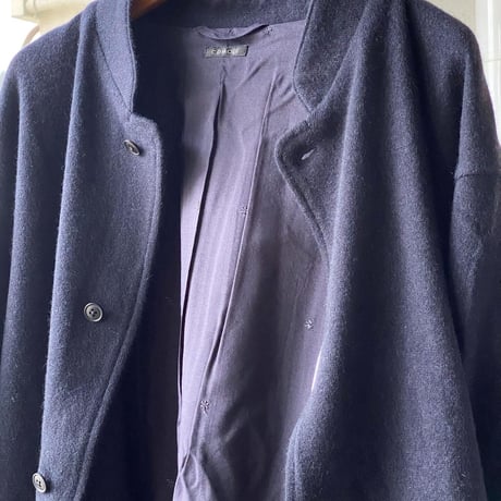 COMOLI　カシミヤ スタンドカラーニットジャケット