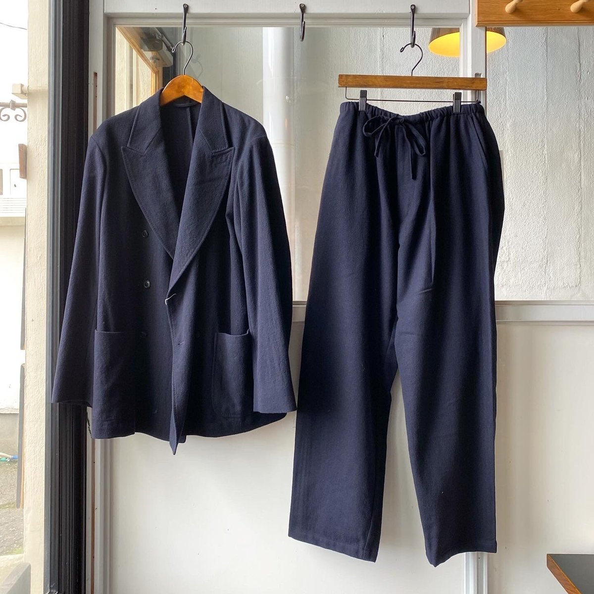 21AW強縮ウールドローストリング パンツ　サイズ1 PIN HEAD 美品 fit=scale-down,w=1200