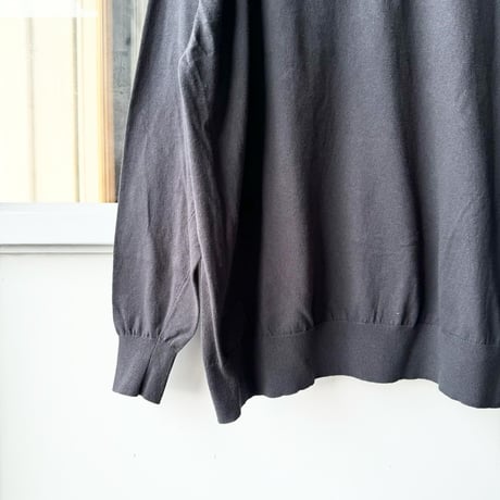 COMOLI　コットン ニットポロ