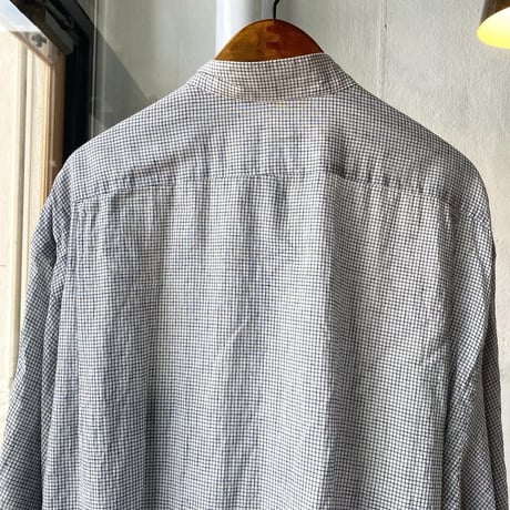 COMOLI　KHADIコットン プルオーバーシャツ