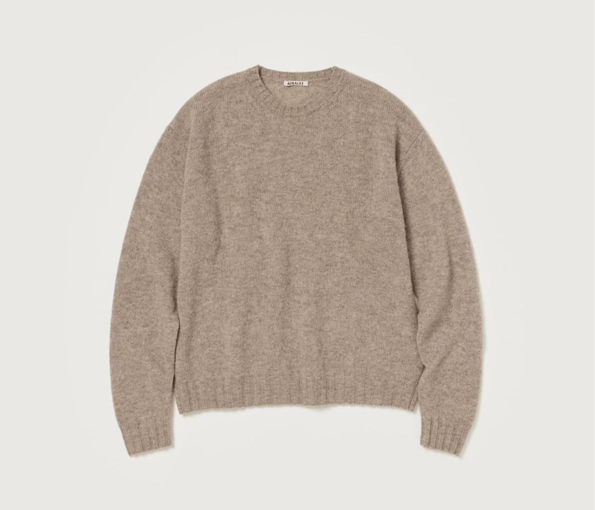 AURALEE SHETLAND WOOL CASHMERE KNIT P/O | Less AURALEE SHETLAND WOOL CASHMERE KNIT P/O | Less