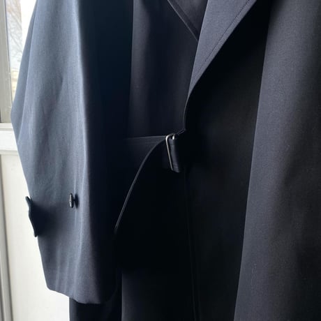 COMOLI　コットンギャバ　タイロッケンコート  （BLACK)