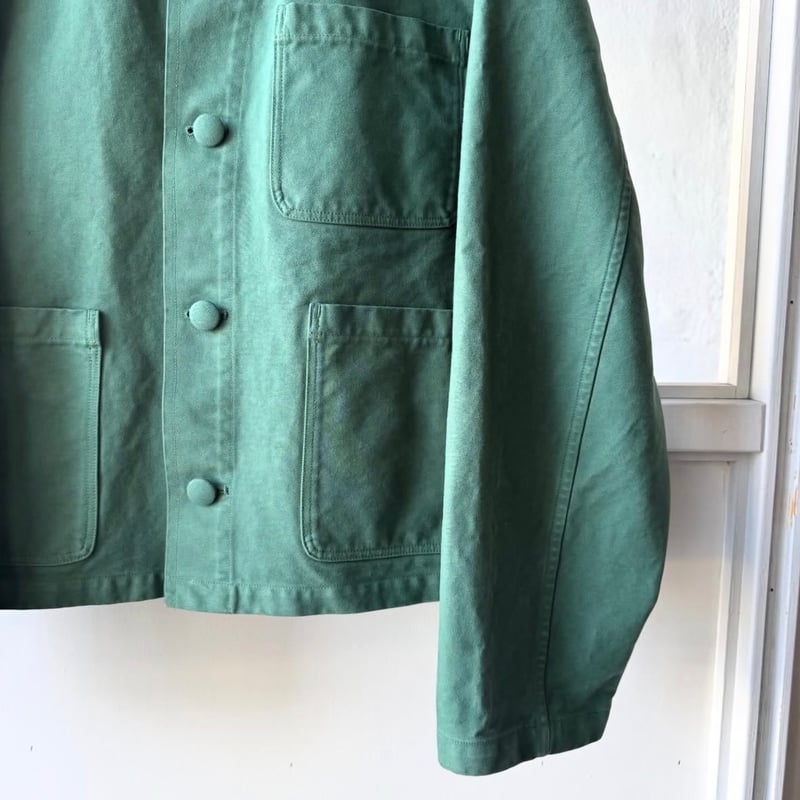 AURALEE GARMENT-DYED ORGANIC COTTON HEAVY TWILL