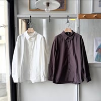 AURALEE　GARMENT-DYED FINX SHUTTLE WEATHER SHIRT