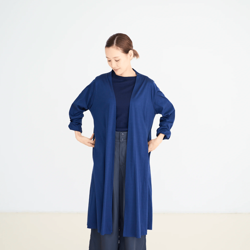 fruits of life ホールガーメントプルオーバー / 紺桔梗色(ネイビー