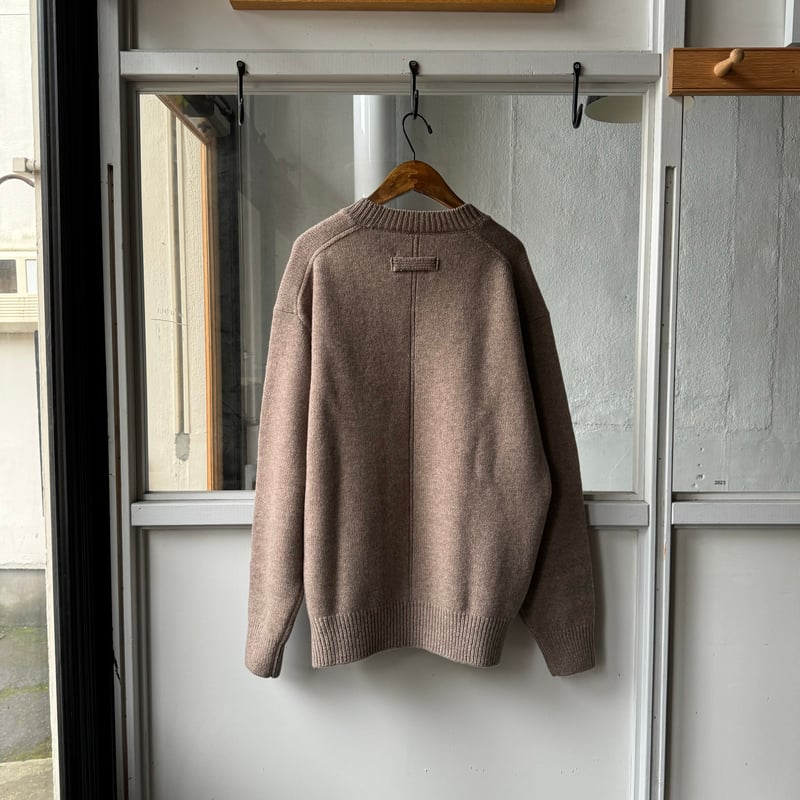 ssstein EXTRA FINE WOOL WARM KNIT CREW NECK L ssstein EXTRA FINE WOOL WARM KNIT CREW NECK L