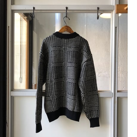 AURALEE  HARD TWIST MERINO JACQUARD KNIT P/O (Mens)