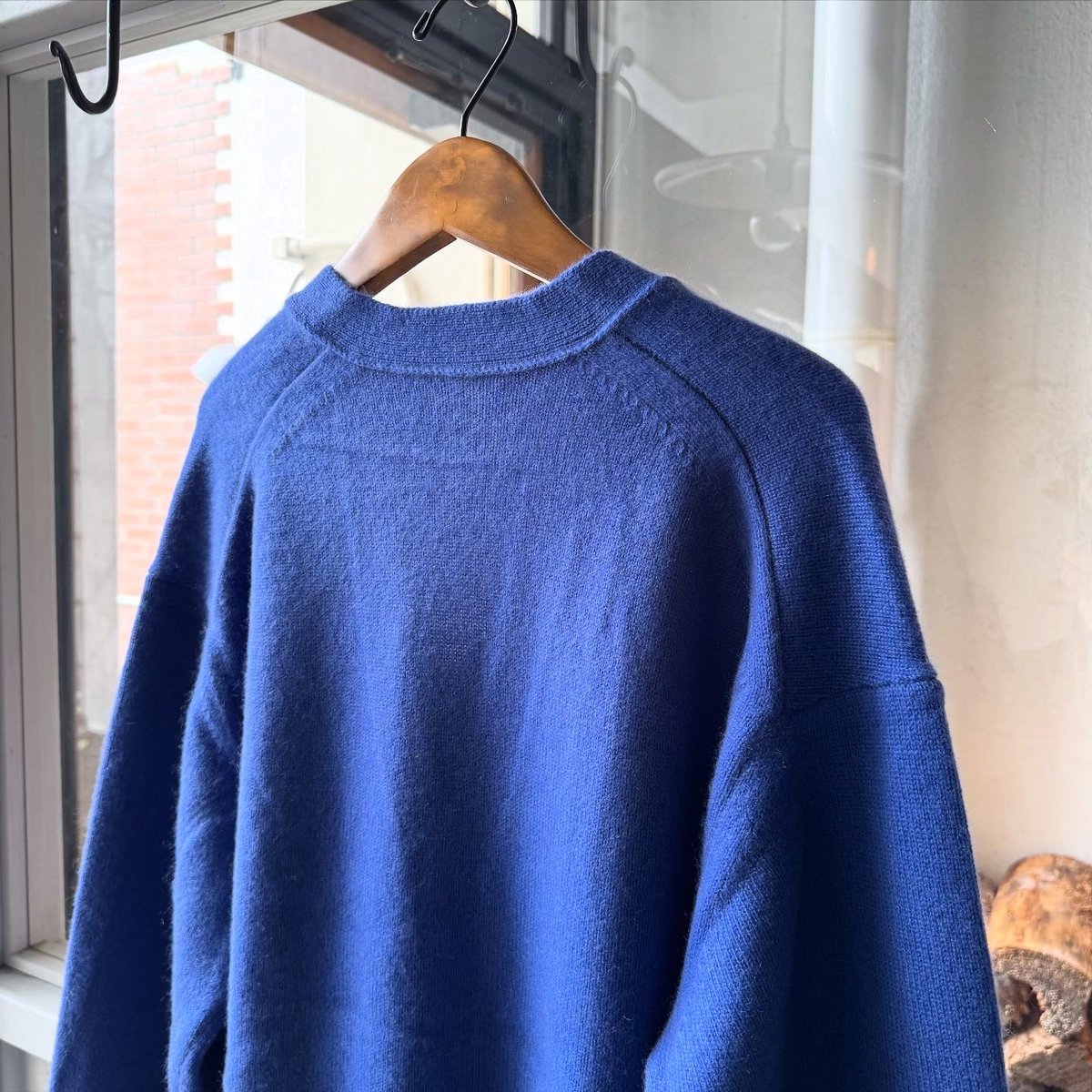 AURALEE BABY CASHMERE KNIT CARDIGAN | Less Hig