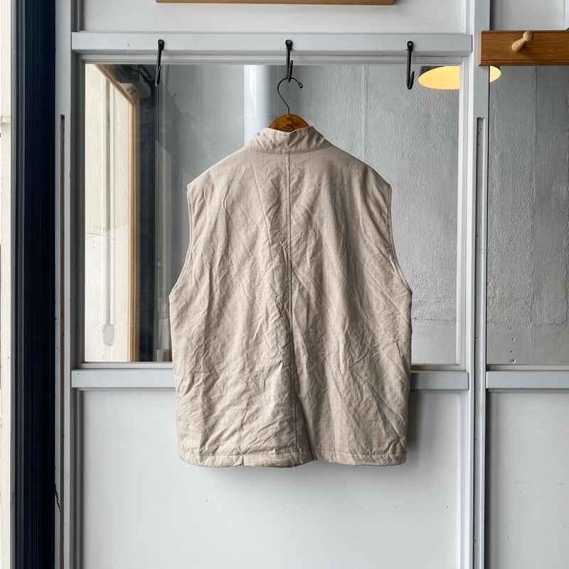 AURALEE HIGH COUNT WOOL POPLIN VEST | Less Hig AURALEE HIGH COUNT WOOL POPLIN VEST | Less Hig