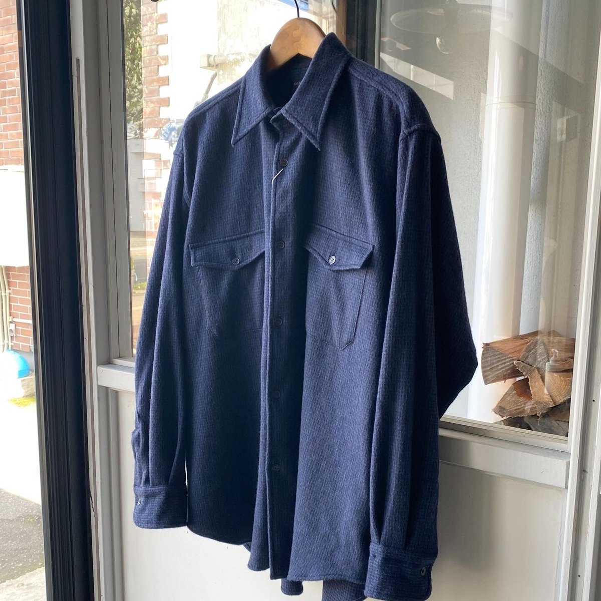 comoli W/CA ハウンドトゥース　CPO シャツ　22aw COMOLI W/CA ハウンドトゥース CPO | Less Higashikawa