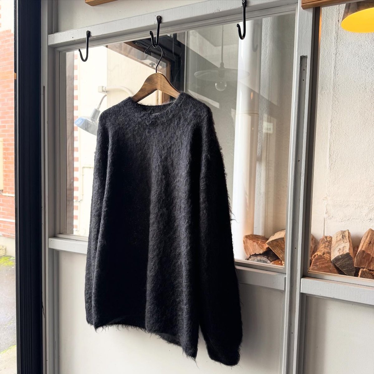 AURALEE BRUSHED SUPER KID MOHAIR KNIT P/O | Les