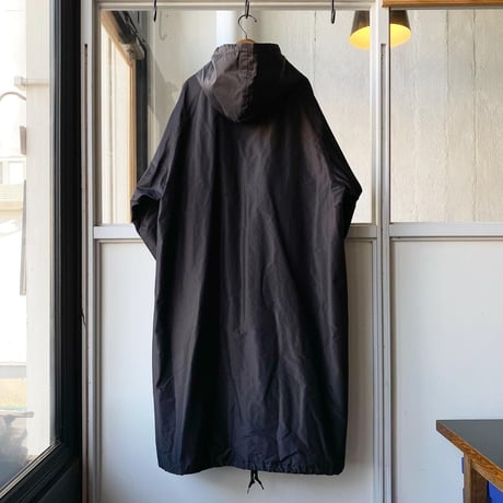 COMOLI　コットンシルク  フーデッドロングコート